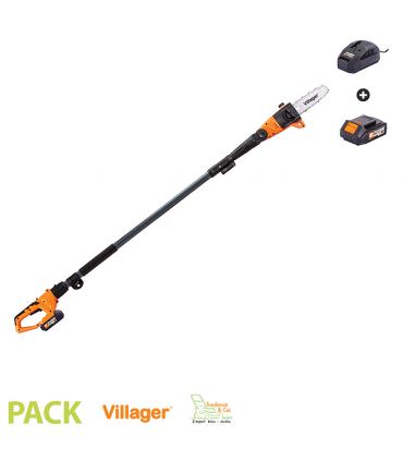 Elagueuse sur perche sans fil éléctrique 18V guidage 24 cm avec