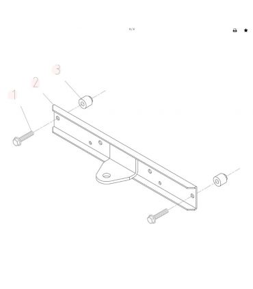 Pack attelage complet tracteur tondeuse POPSTER LT1-102H-L586 ATTELAGE-LT1-102H-L586