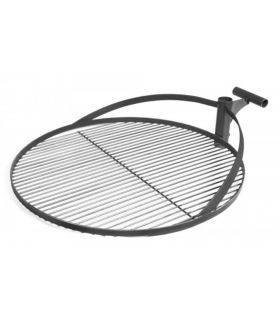 Braséro de jardin BANDITO, grille multifontionnelle inclue, acier naturel, CookKing, 111355