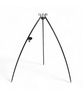 Wok suspendu sur trépied, acier naturel, manivelle inclue, CookKing, 111026 Wok suspendu sur trépied, acier naturel, manivelle inclue, CookKing, 111026