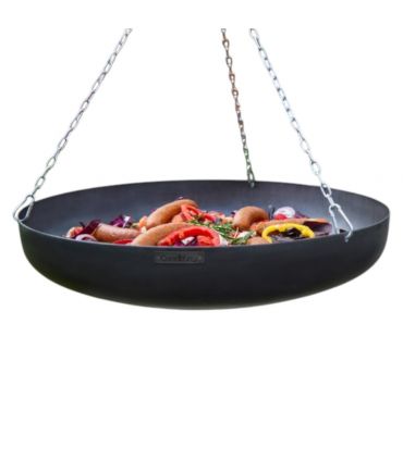 Wok suspendu sur trépied, acier naturel, manivelle inclue, CookKing, 111026
