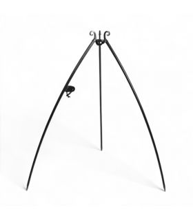 Trépied avec wok suspendu, acier naturel, treuil inclus, CookKing, 111025