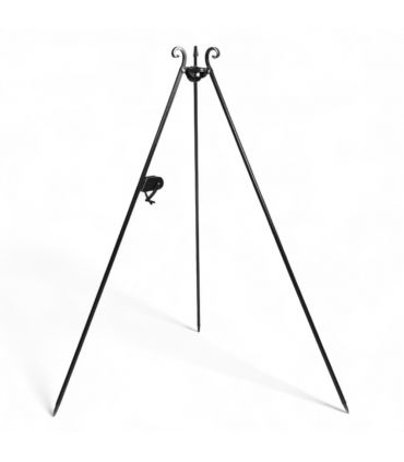 Wok suspendu sur trépied, acier naturel, manivelle inclue, CookKing, 111021