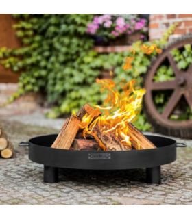 Feu de camps urbain TUNIS, avec poignées, 60cm de diamètre, acier, CookKing, 111297 Feu de camps urbain TUNIS, avec poignées, 60cm de diamètre, acier, CookKing, 111297