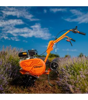 Motobineuse thermique 2,2cv petite largeur 4 fraises protèges plantes VILLAGER VTB 4310V