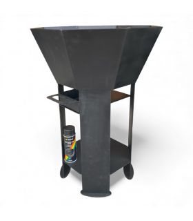 Braséro extérieur AKNOR, acier, thermolaqué, 60cm de diamètre, ROULAND, REF