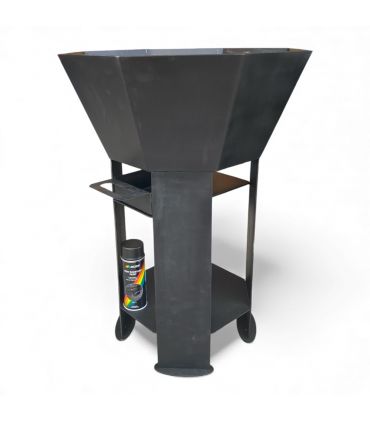 Braséro extérieur AKNOR, acier, thermolaqué, 60cm de diamètre, ROULAND, REF