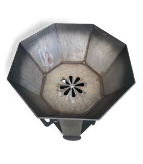 Braséro extérieur AKNOR, acier, thermolaqué, 60cm de diamètre, ROULAND, REF