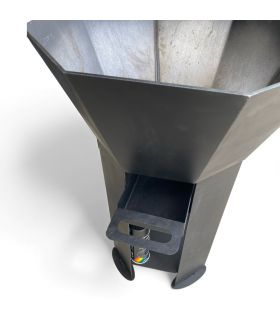 Braséro extérieur AKNOR, acier, thermolaqué, 60cm de diamètre, ROULAND, REF