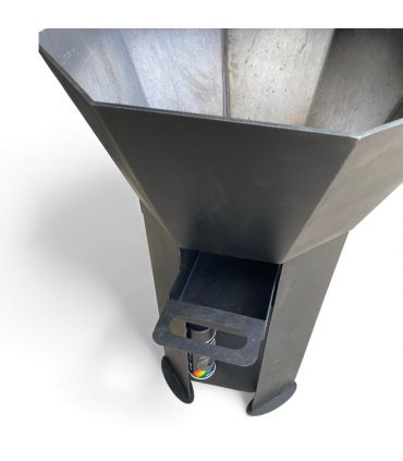 Braséro extérieur AKNOR, acier, thermolaqué, 60cm de diamètre, ROULAND, REF