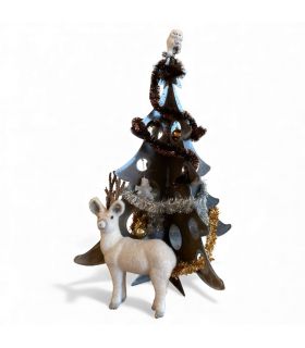 Sapin de Noël en acier rouillé 150 cm – Design durable – Fabrication française – Épaisseur 3 mm