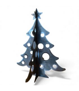 Sapin de Noël en acier rouillé 150 cm – Design durable – Fabrication française – Épaisseur 3 mm