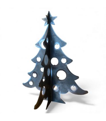 Sapin de Noël en acier rouillé 150 cm – Design durable – Fabrication française – Épaisseur 3 mm