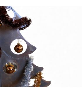 Sapin de Noël en acier rouillé 150 cm – Design durable – Fabrication française – Épaisseur 3 mm