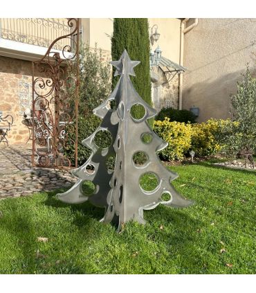 Sapin de Noël en acier 101 cm – Design durable – Fabrication française – Épaisseur 3 mm