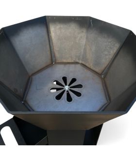 Braséro nu extérieur AKNOR, acier, thermolaqué, 60cm de diamètre, ROULAND, REF