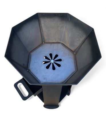 Braséro nu extérieur AKNOR, acier, thermolaqué, 60cm de diamètre, ROULAND, REF