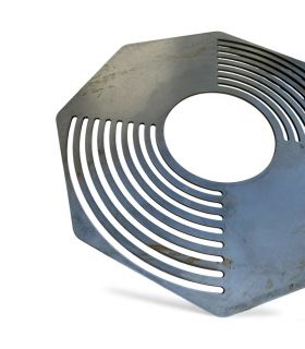 Plaque de cuisson grillade pour braséro AKNOR, acier, 56cm de diamètre, ROULAND, REF