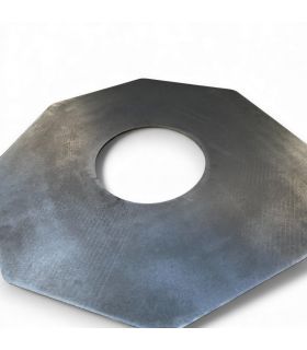 Plaque de cuisson plancha pour braséro AKNOR, acier, 56cm de diamètre, ROULAND, REF