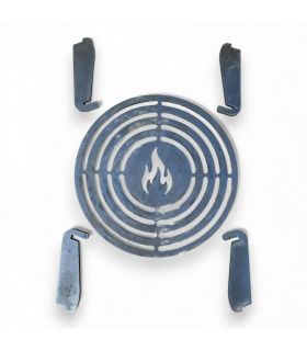 copy ofPlaque de cuisson grillade pour braséro AKNOR, acier, 56cm de diamètre - Jardins d'Acier RLD-AK-PCG