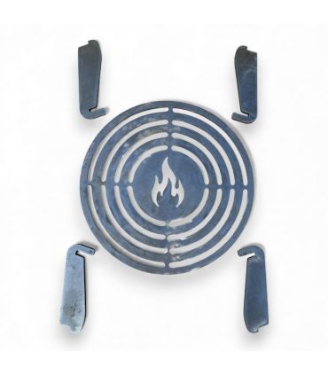 copy ofPlaque de cuisson grillade pour braséro AKNOR, acier, 56cm de diamètre - Jardins d'Acier RLD-AK-PCG