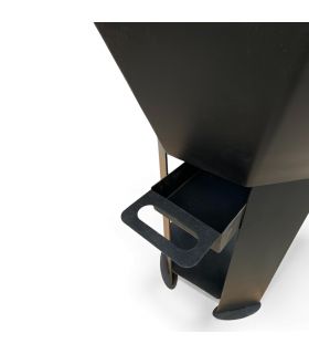 Braséro extérieur AKNOR avec couvercle - Jardins d'Acier RLD-AK-60-C60