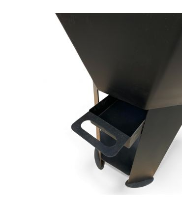 Braséro extérieur AKNOR avec couvercle - Jardins d'Acier RLD-AK-60-C60