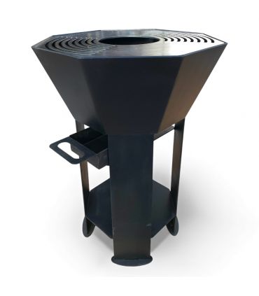 Pack Braséro extérieur AKNOR avec plaque de cuisson grillade - Jardin d'Acier PACK-RLD-AK-60-PCG