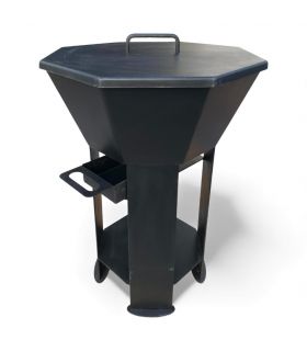 Pack Braséro extérieur AKNOR avec couvercle - Jardins d'Acier PACK-RLD-AK-60-C60