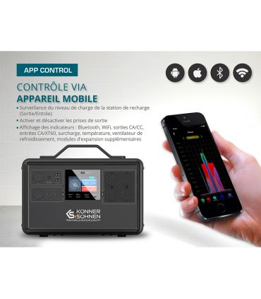 Station d'alimentation portable, 1200W, Könner  Söhnen , KS 1200PS