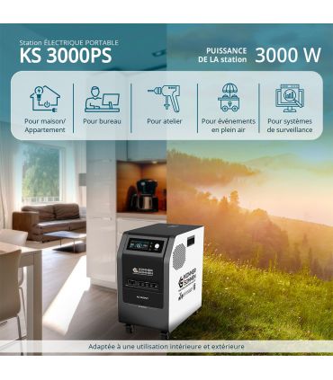 Station d’énergie portable 3-en-1 KS 3000PS