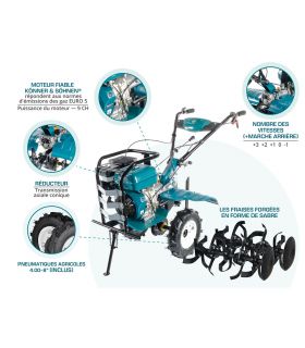 Мotoculteur à essence KS 9HP-1350G-3 (400)