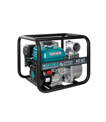 Motopompe eaux claires 3 pouces moteur puissant 212cc 60000L/h Könner  Söhnen KS 80