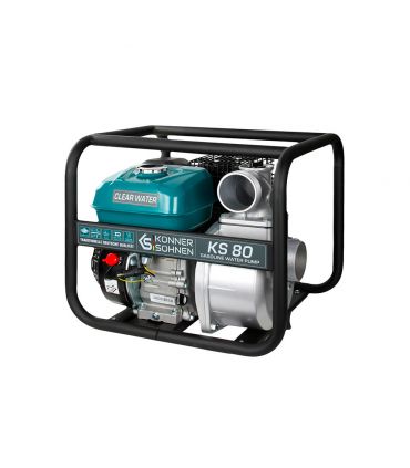 Motopompe eaux claires 3 pouces moteur puissant 212cc 60000L/h Könner  Söhnen KS 80