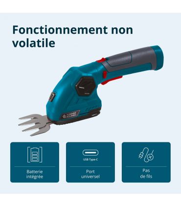 Taille-haie et cisaille à gazon sans fil 2 en 1 KS SHT-8V