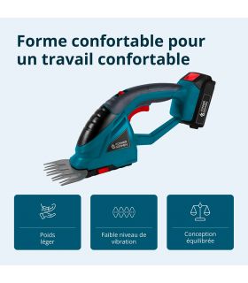 Taille-haie et cisaille à gazon sans fil 2 en 1 KS SHT-20V