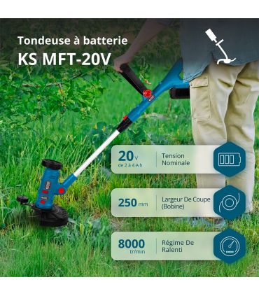 Taille-bordures multifonctions sans fil KS MFT-20V