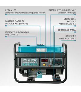Groupe électrogène à essence "Könner & Söhnen" KS 2900