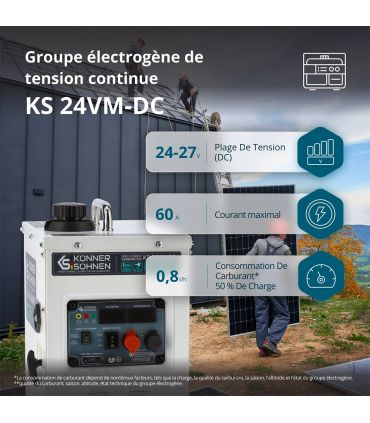 Groupe électrogène de courant continu KS 24VM-DC