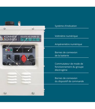 Groupe électrogène de courant continu KS 24VM-DC