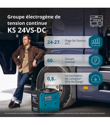 Groupe électrogène de courant continu KS 24VS-DC
