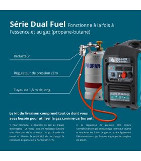 Groupe électrogène CC à Double Carburant KS 24VGS-DC