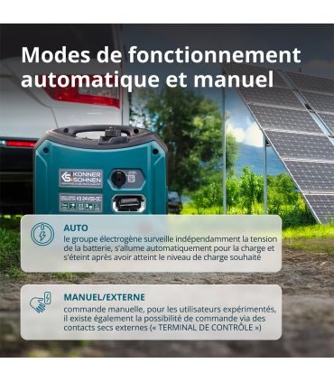 Groupe électrogène CC à Double Carburant KS 24VGS-DC