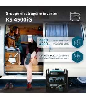 Groupe électrogène Inverter Bi-Carburant KS 4500iG