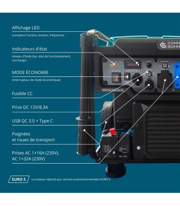 Groupe électrogène inverter KS 6500iE