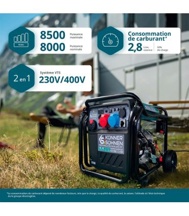 Générateur Inverter KS 8100iE 1/3 ATSR