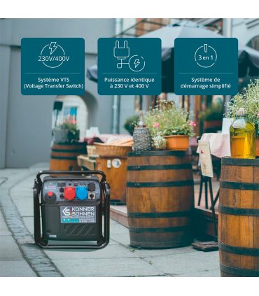 Générateur Inverter KS 8100iE 1/3 ATSR