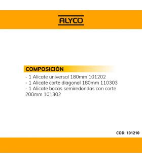 SET 3 PINCES BOÎTIER PLASTIQUE