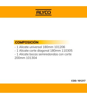 SET 3 PINCES HAUTE PUISSANCE B/PLASTIQUE