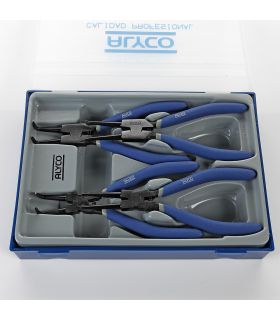 SET DE 4 PINCES SEEGER 180 MM B/PLASTIQUE